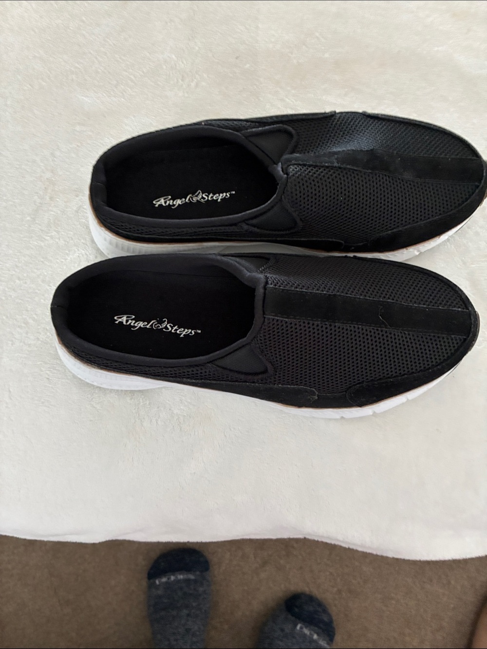 Women’s Black Slip-On Athletic Sneakers